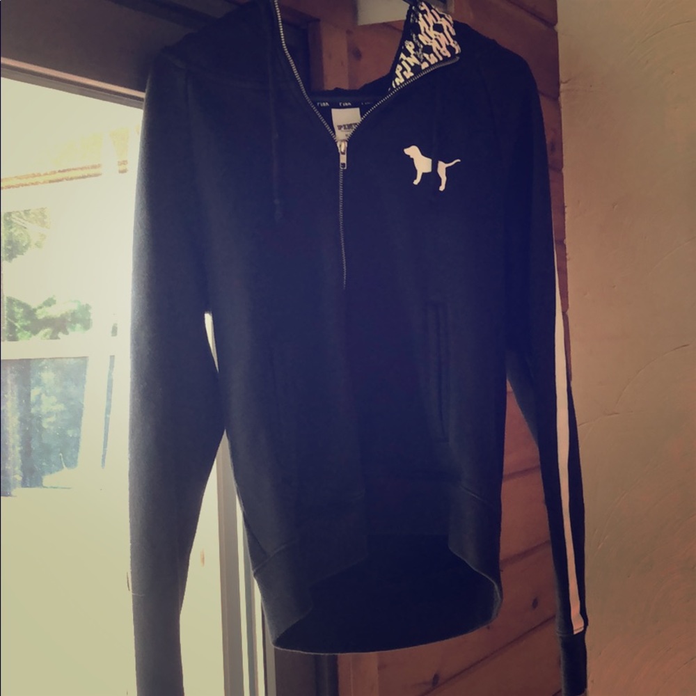 “Pink” black sweatshirt